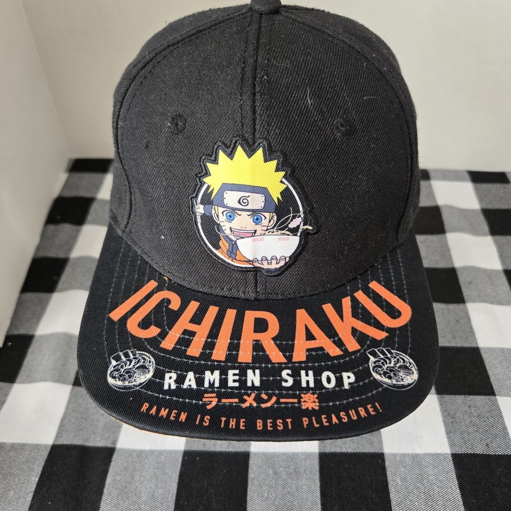 Naruto ICHIRAKU Ramen Shop Ball Cap Adjustable Hat Snapback Size Adult